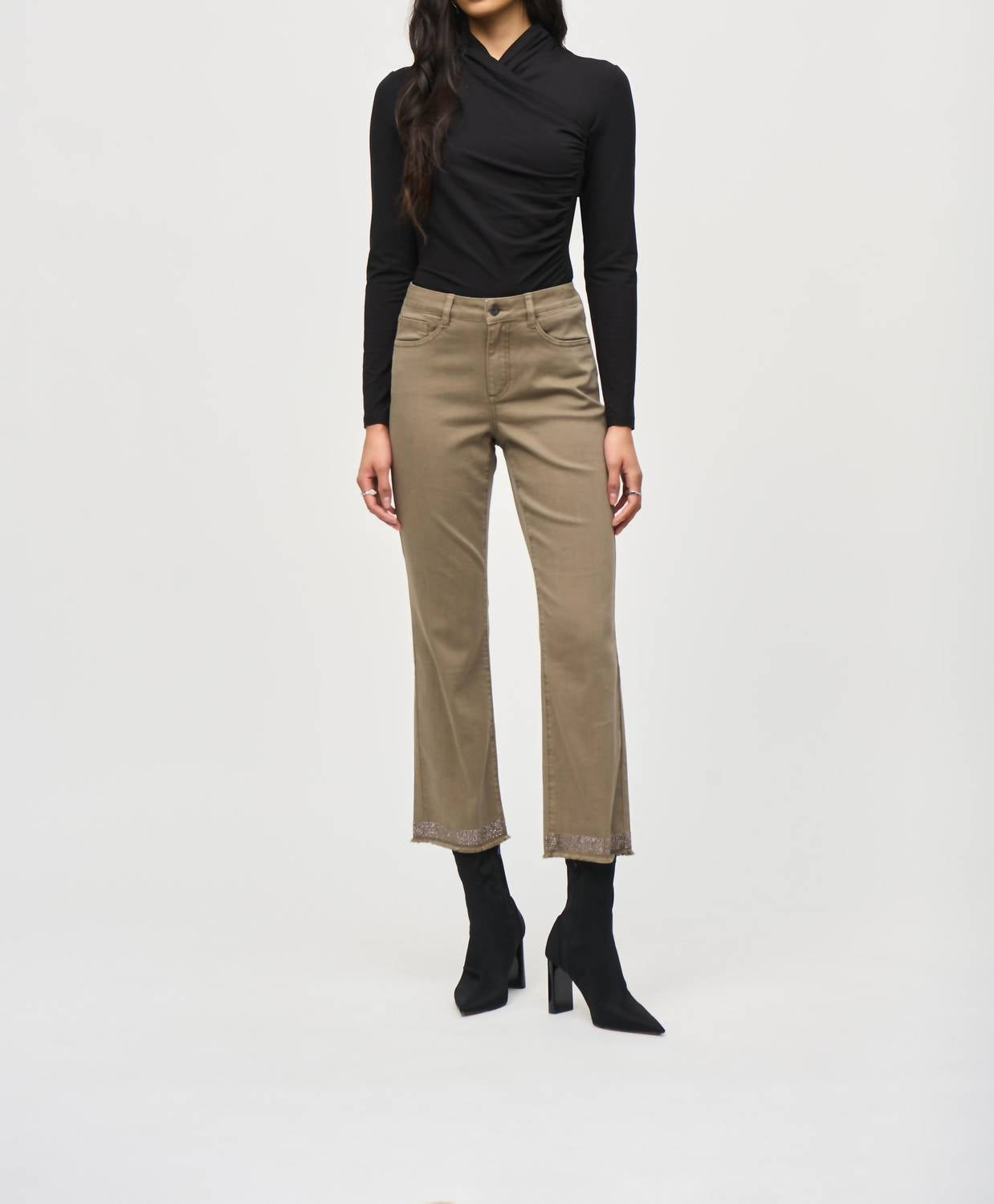 Joseph Ribkoff - COWL NECK RUCHED TOP