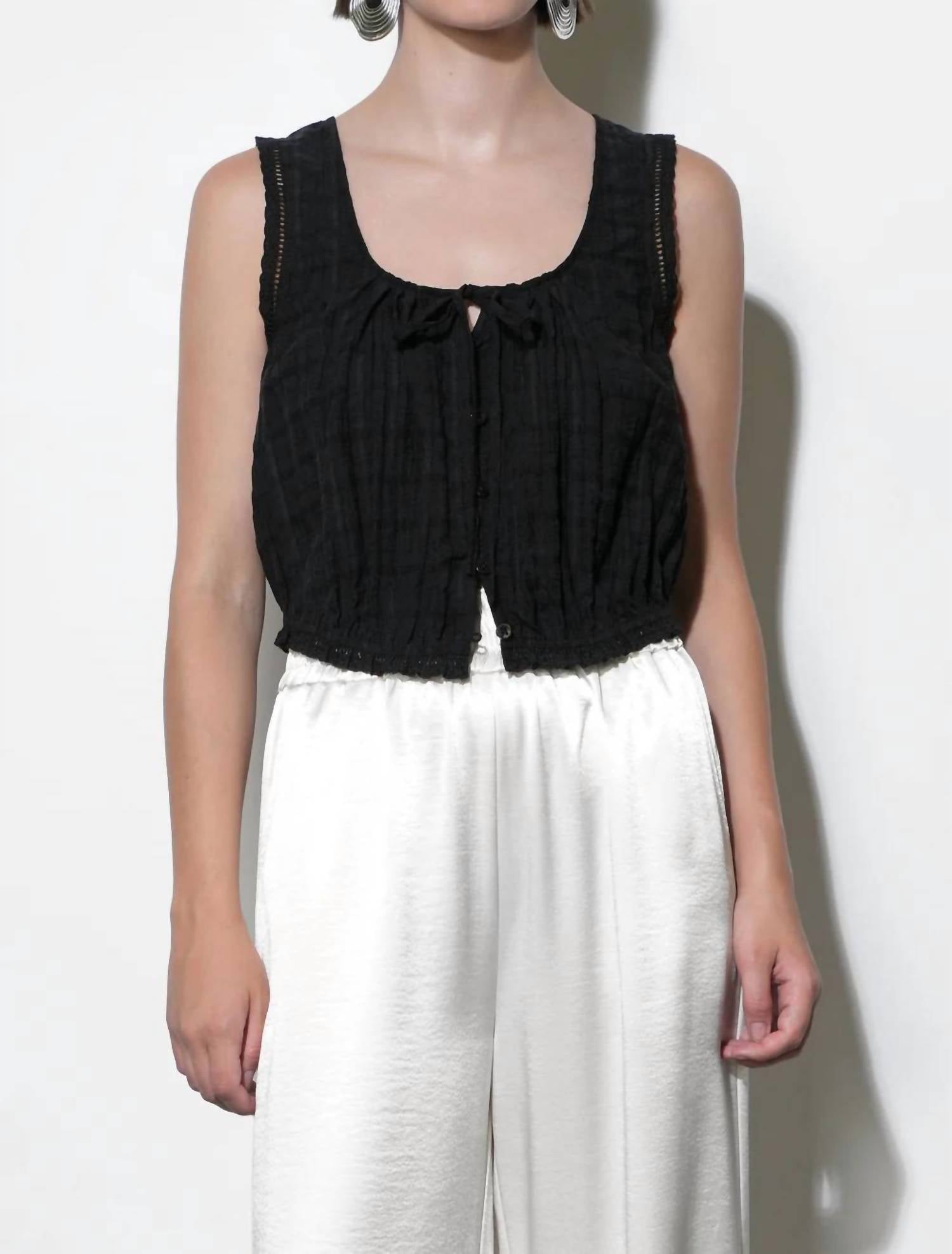 Greylin - Clara Textured Eyelet Top