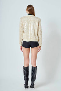 Endless Rose - Sequins Bomber Jacket