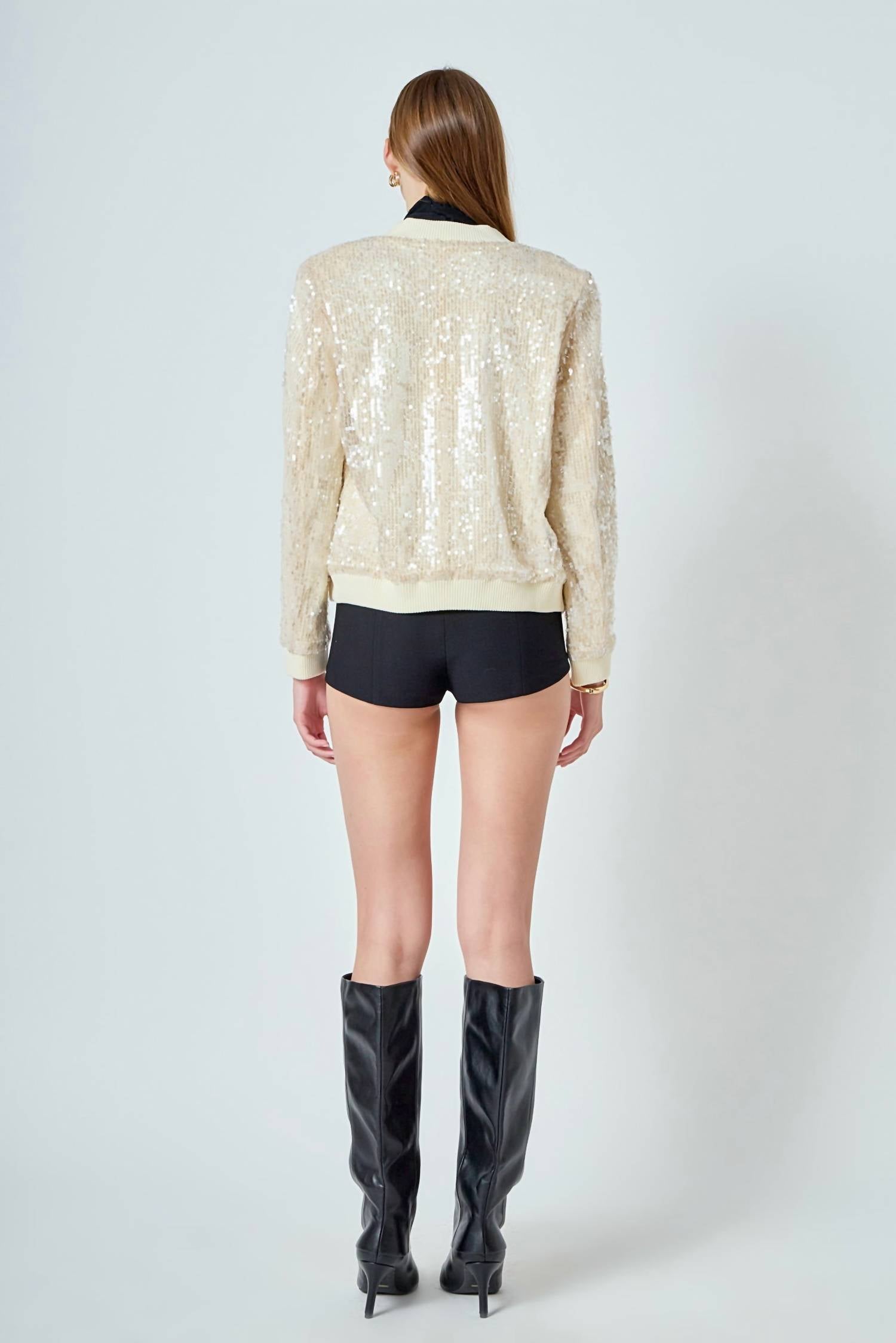 Endless Rose - Sequins Bomber Jacket