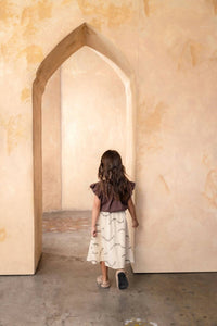 Omamimini - Midi Skirt with Patch Pockets