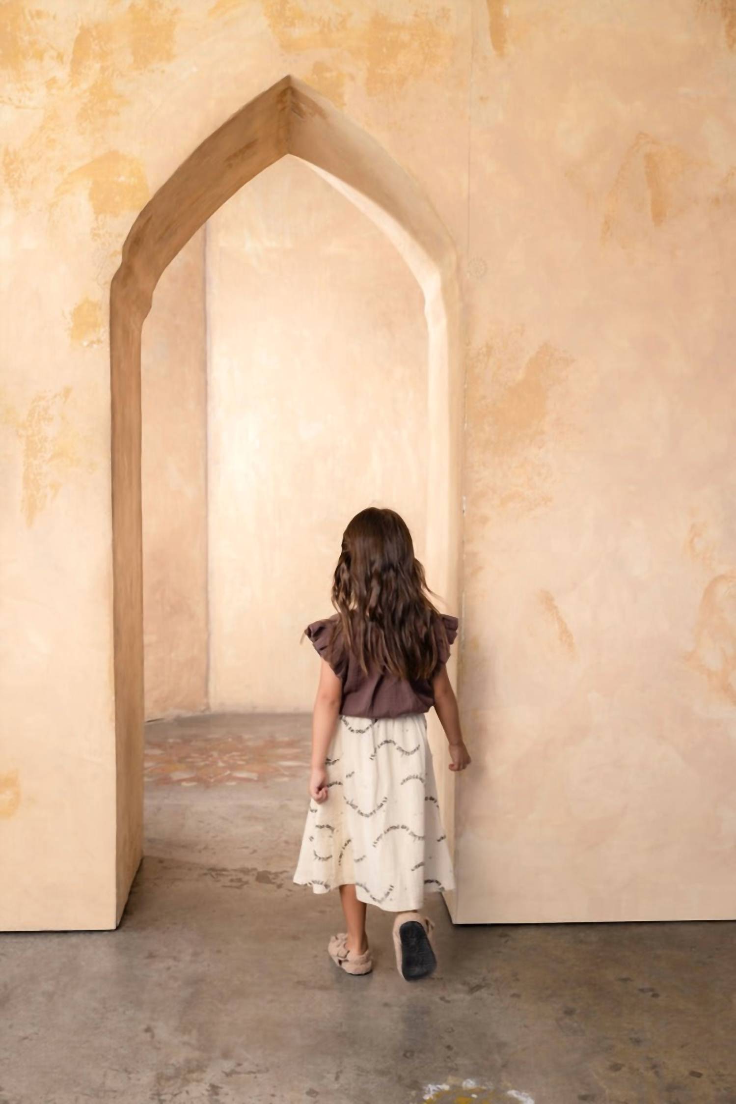 Omamimini - Midi Skirt with Patch Pockets
