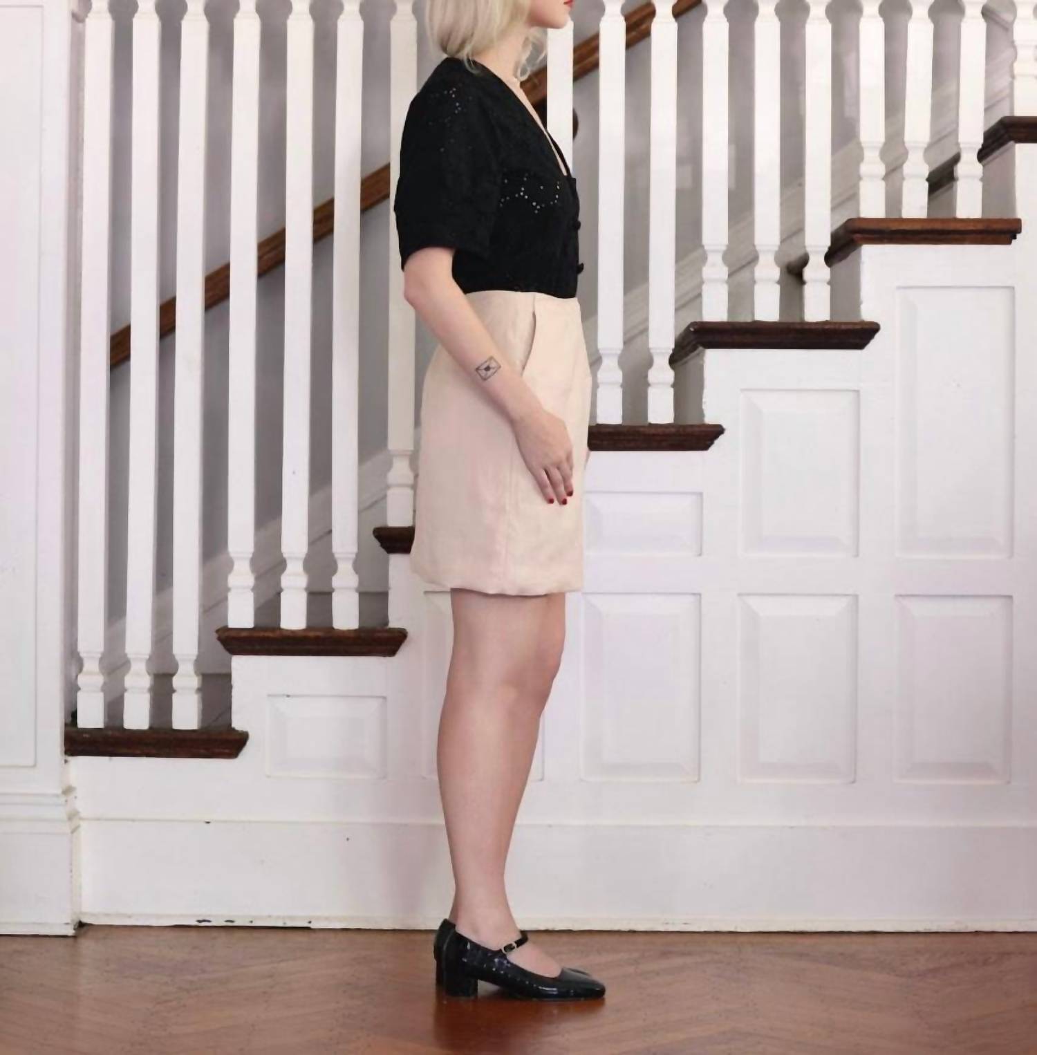 Rose Velvet - Zhenya Linen Skirt