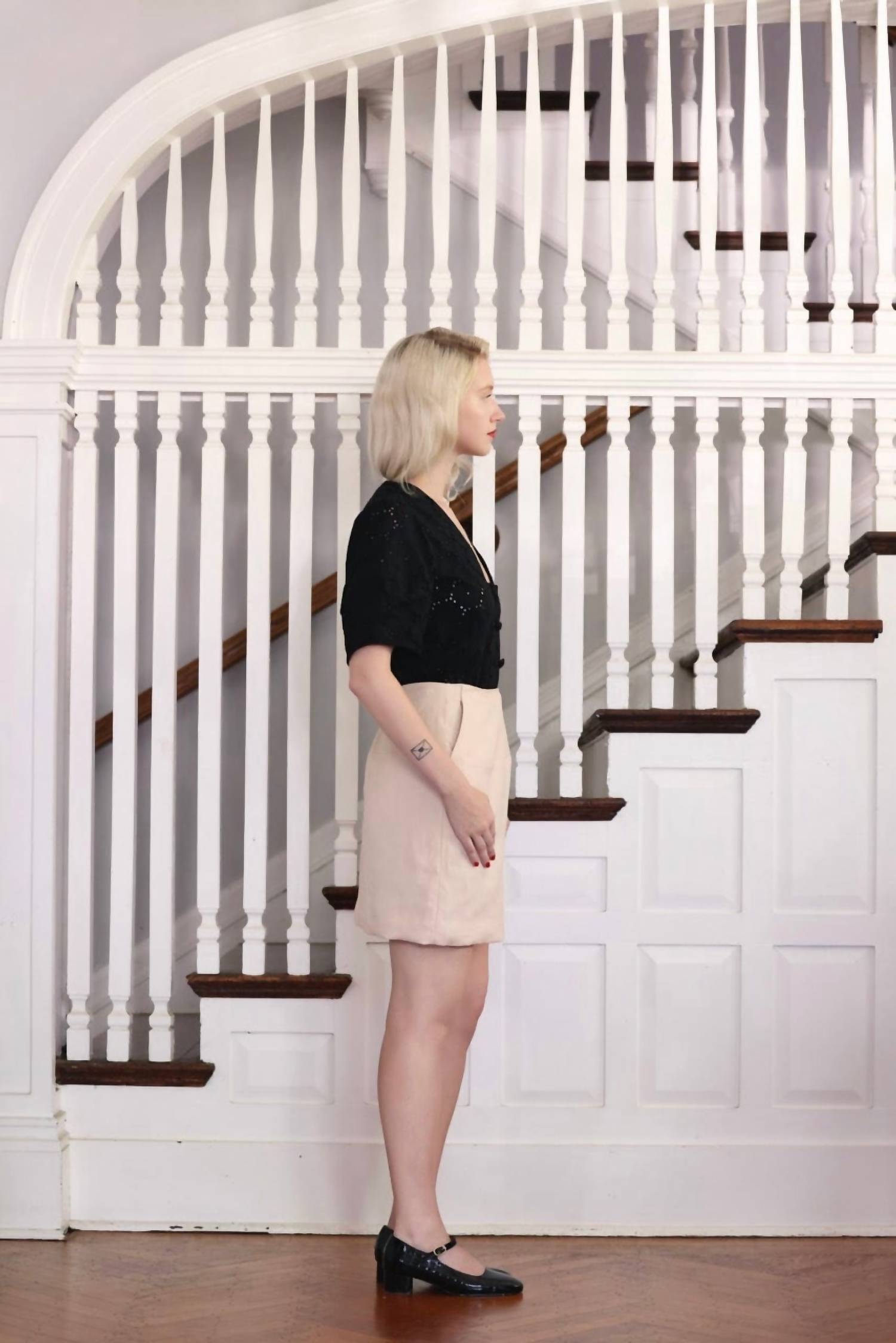 Rose Velvet - Zhenya Linen Skirt