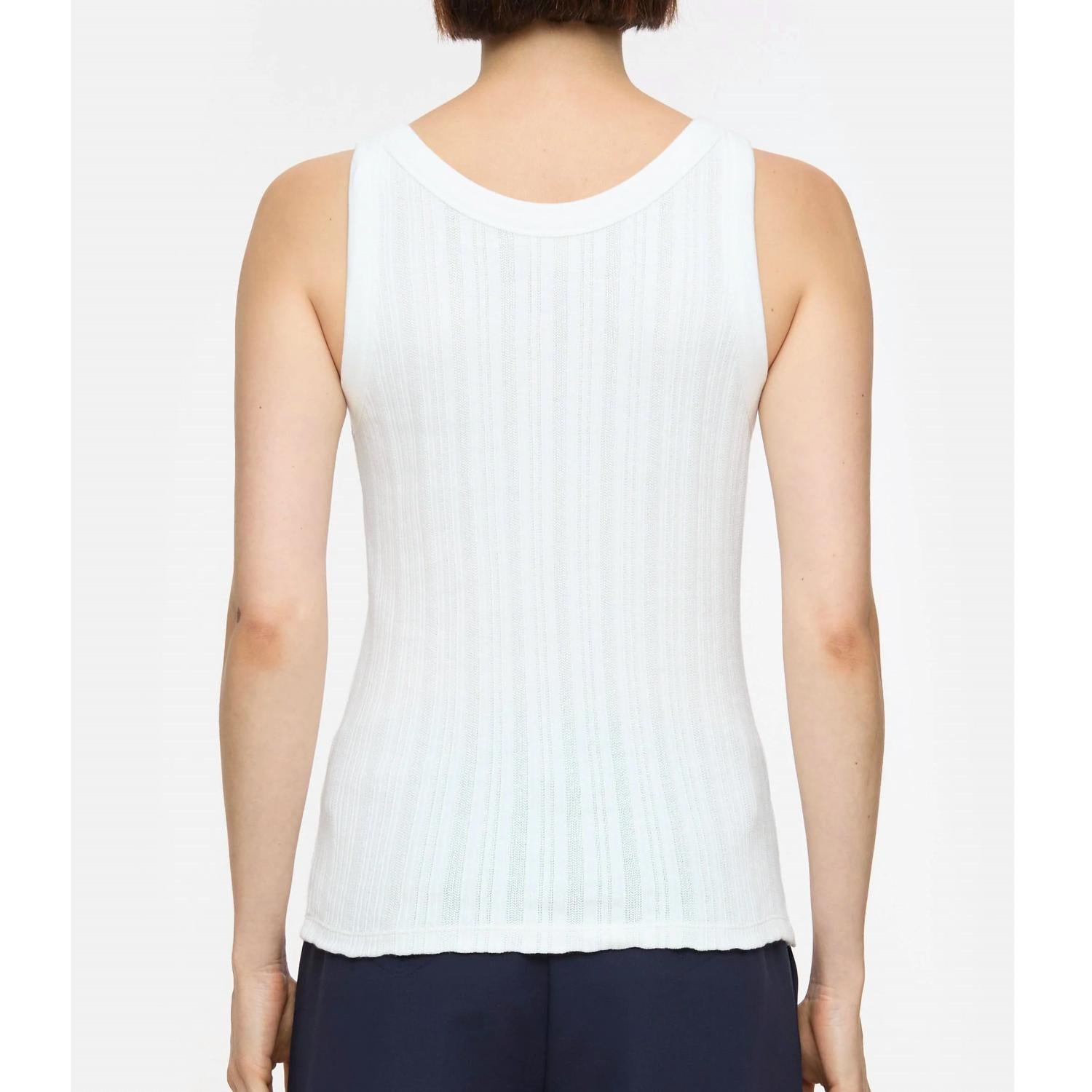 Closed - Ribbed Henley Cotton Tank