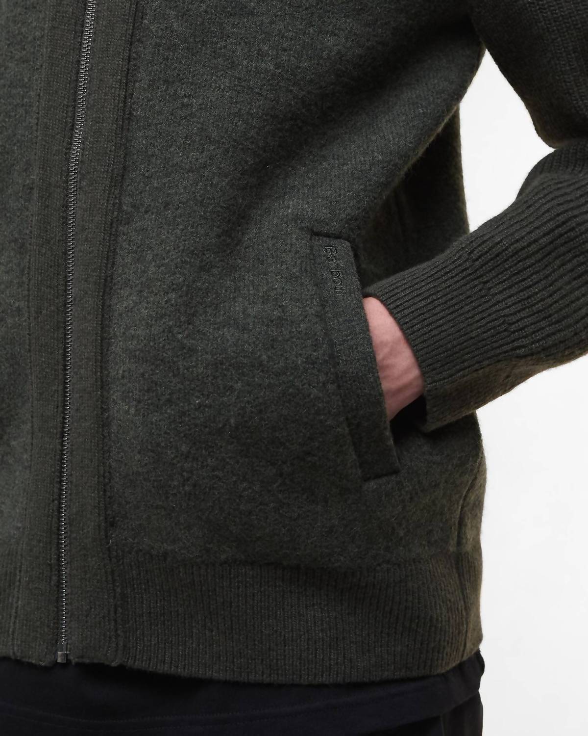 Barbour - Milburn Zip Through Knitted Jumper