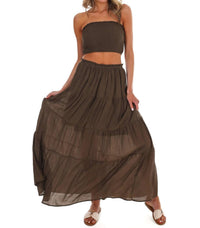 Hyfve - Women's Better People Two Piece Maxi Skirt Set