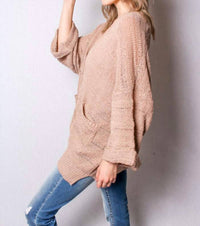 Stitchdrop - Open Front Cardigan with Pockets
