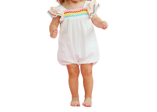 Mudpie - Kid's Ric Rac Romper