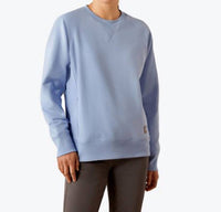 ARIAT Women's Workman Washed Fleece Sweatshirt in lavender - women's top