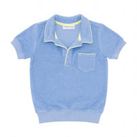 Minnow - Boy's Clearwater Terry With Ribbed Hem Polo