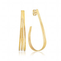Sheila Fajl - Women's Striped Hoops Earrings