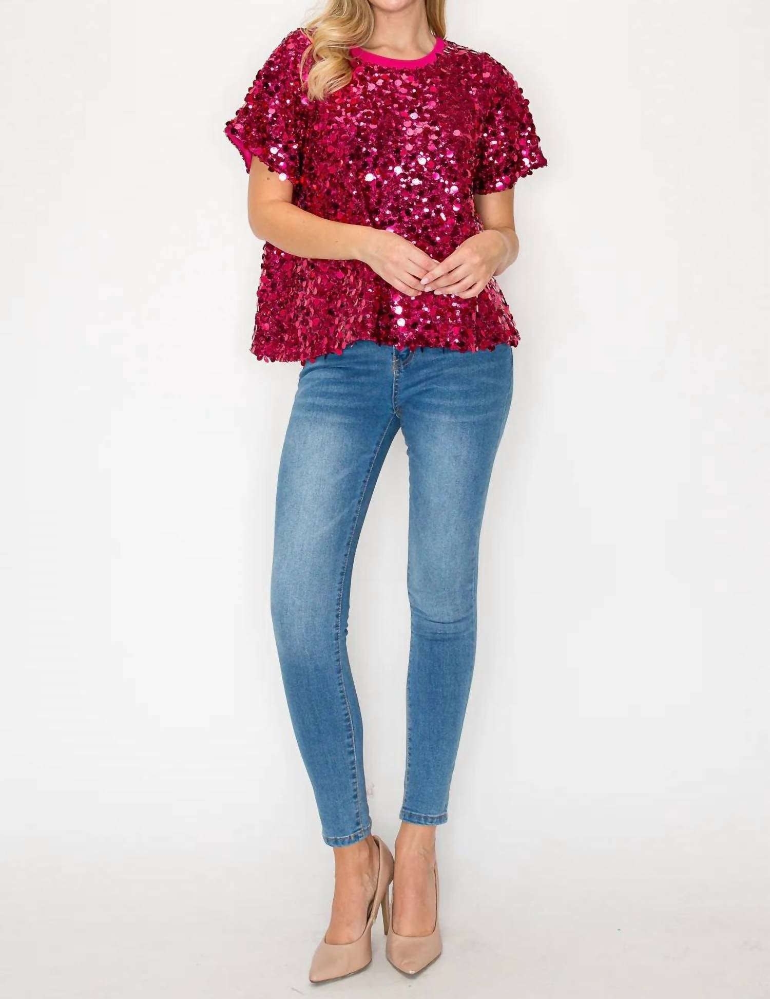 Joh - Jeovanny Sequin Top