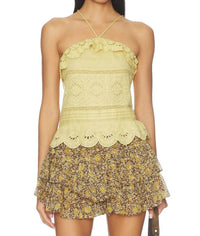 ISABEL MARANT Prisha Top in light ochre - women's shirt