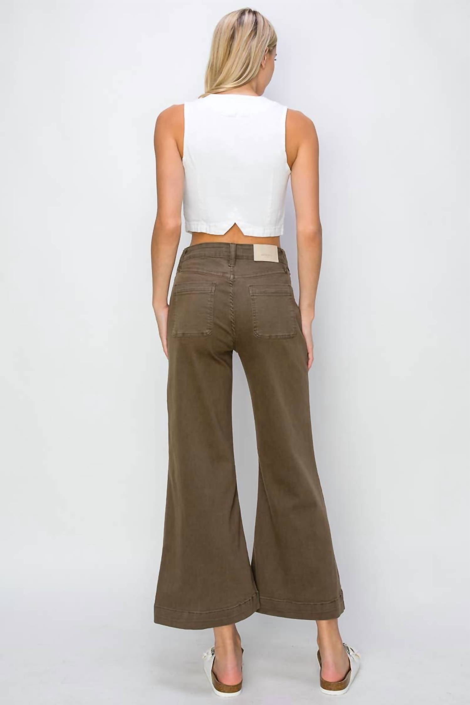 Artemis Vintage - Lawton High Rise Stretch Wide Leg Jeans
