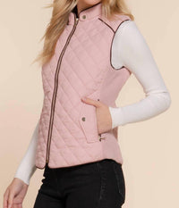 Active Basic - Quilted Ribbed Side Detail Vest