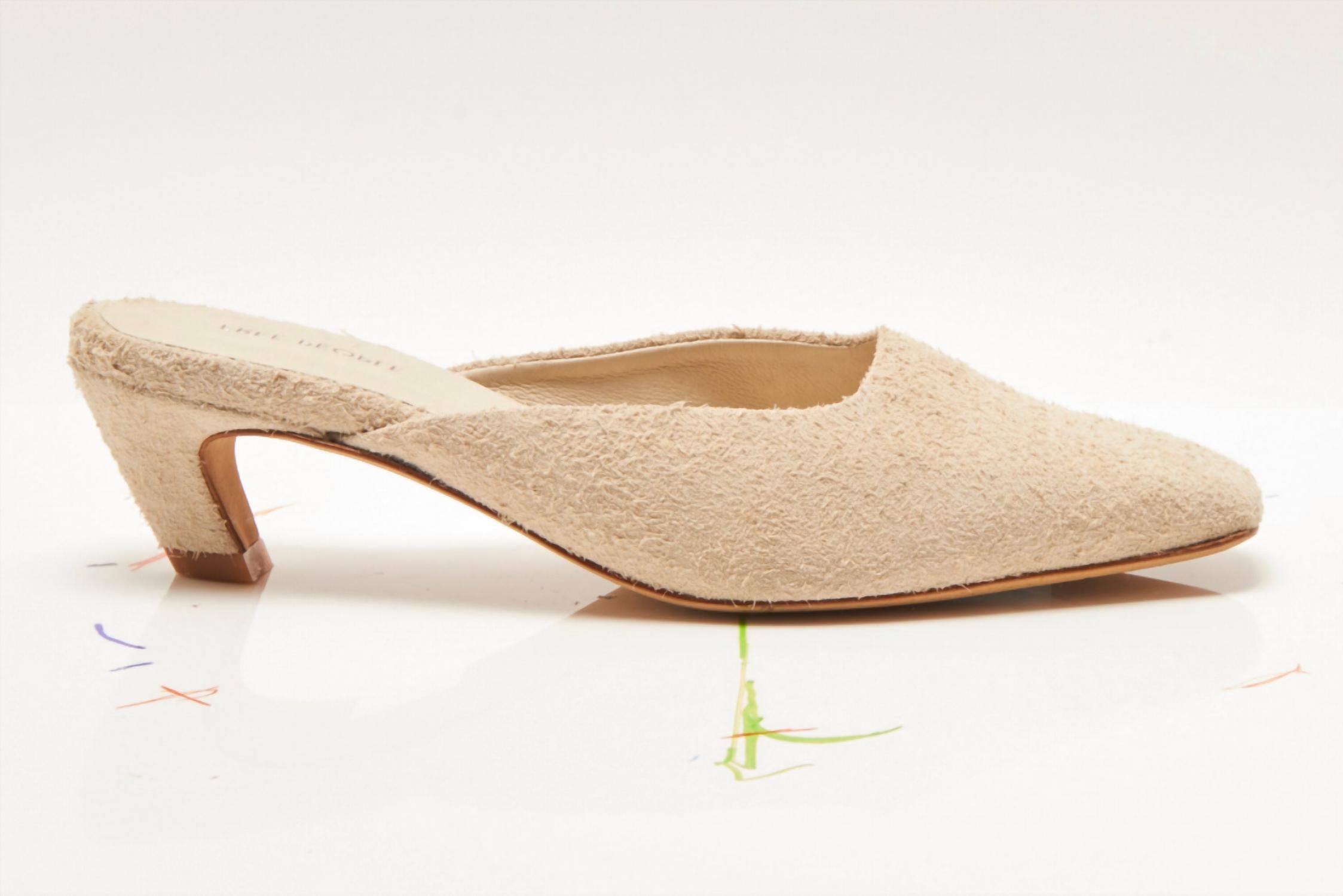Free People Women's Avenue Heel in sand hairy suede - women's heels - alternate view