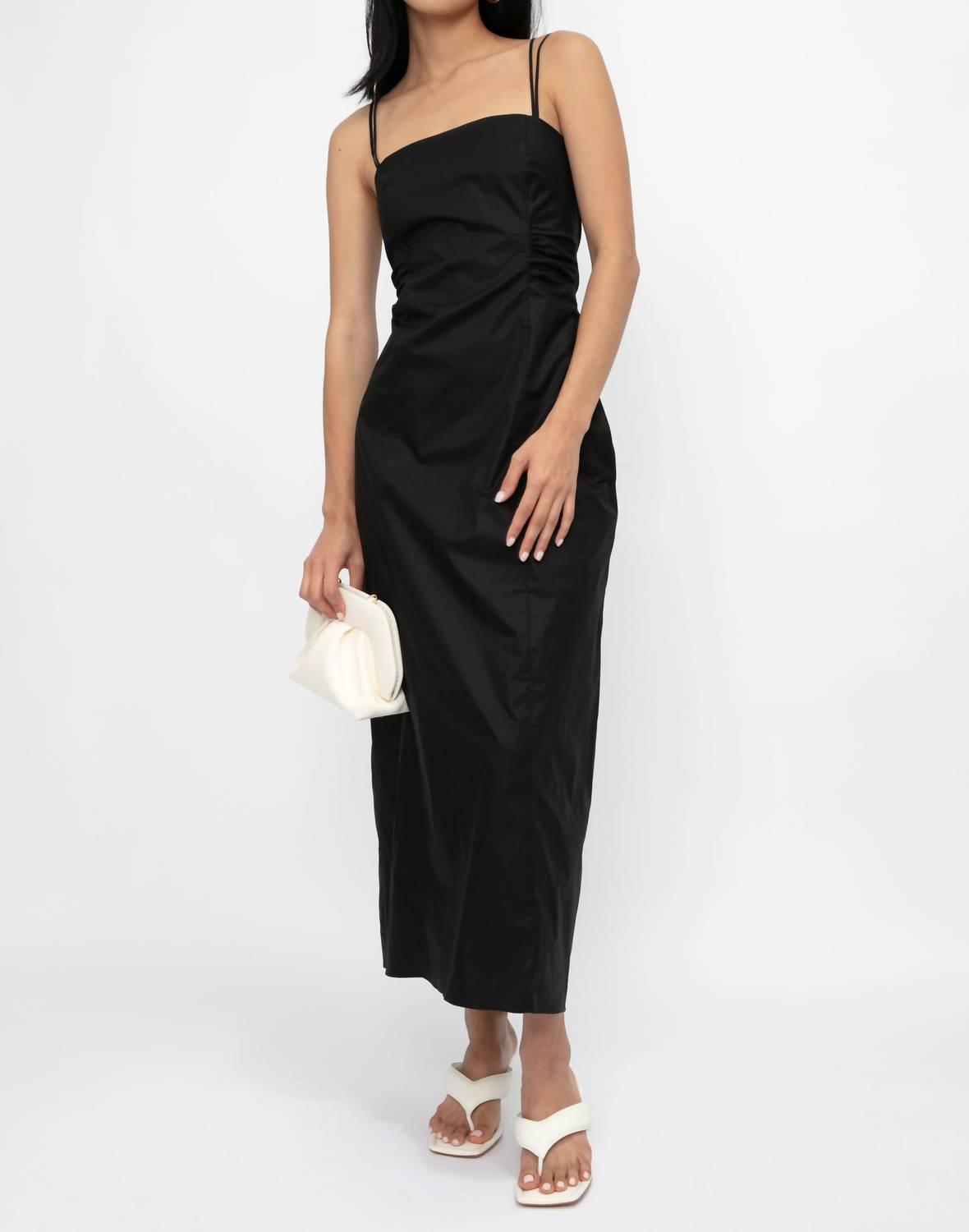 Frame - Tie Back Midi Dress