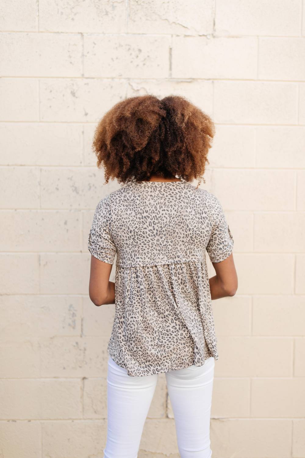 Subtle & Sweet Spotted Babydoll Top