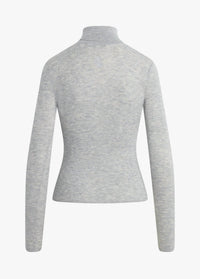 Favorite Daughter Amelia Long Sleeve Top in melange grey 1 - women's long sleeve top - view 5