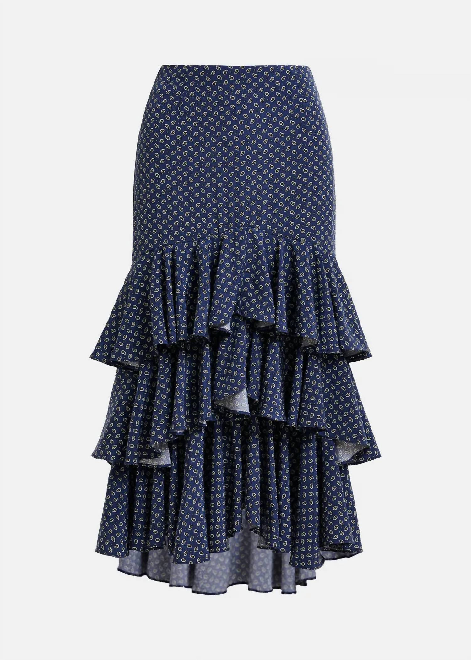 Essentiel Antwerp - Ilana Tiered Ruffle Midi Skirt