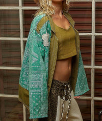 Pol - Paisley Patch Jacket