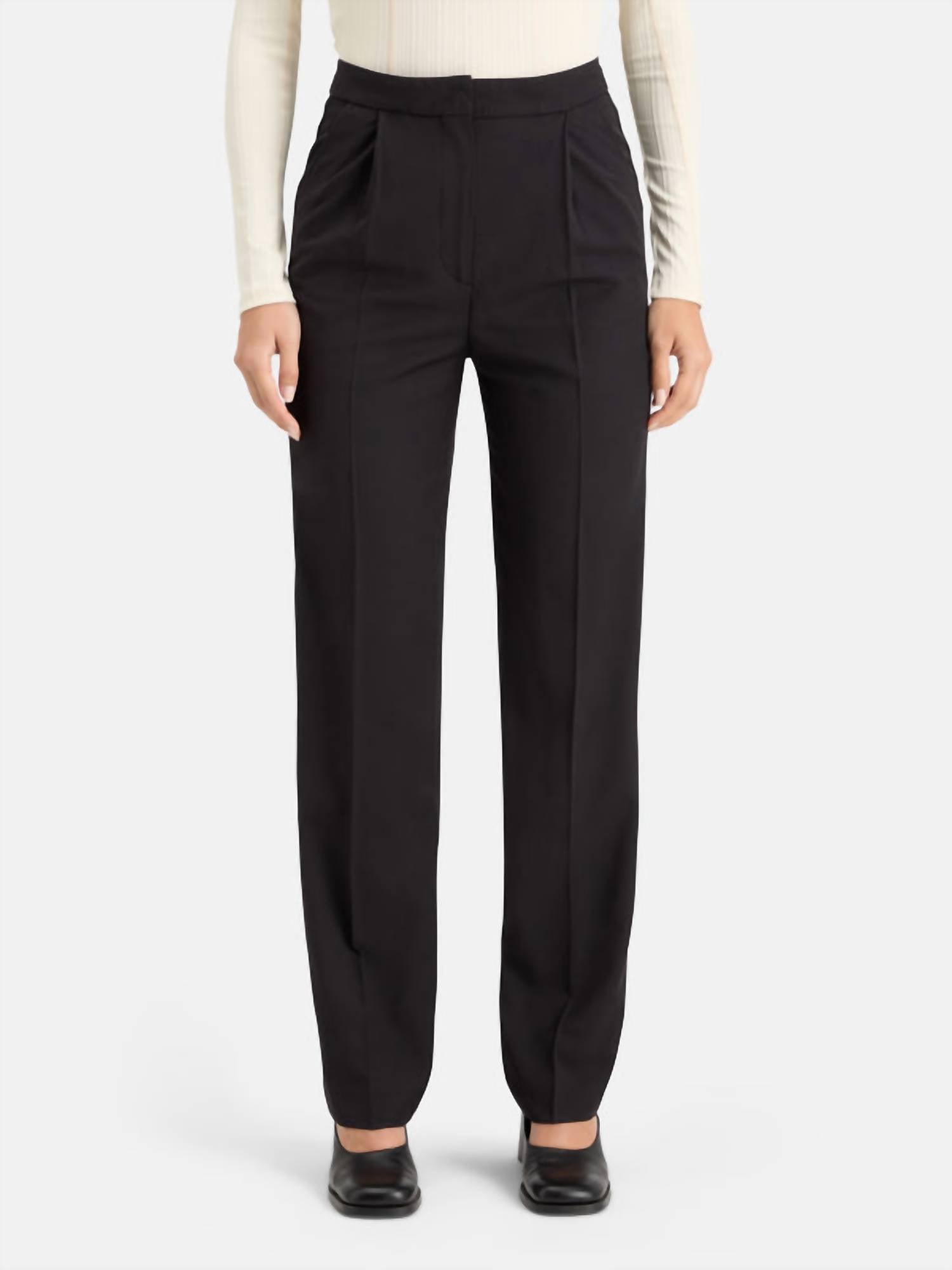 SCOTCH & SODA Robyn Tuxedo Pant in evening black - women's pants