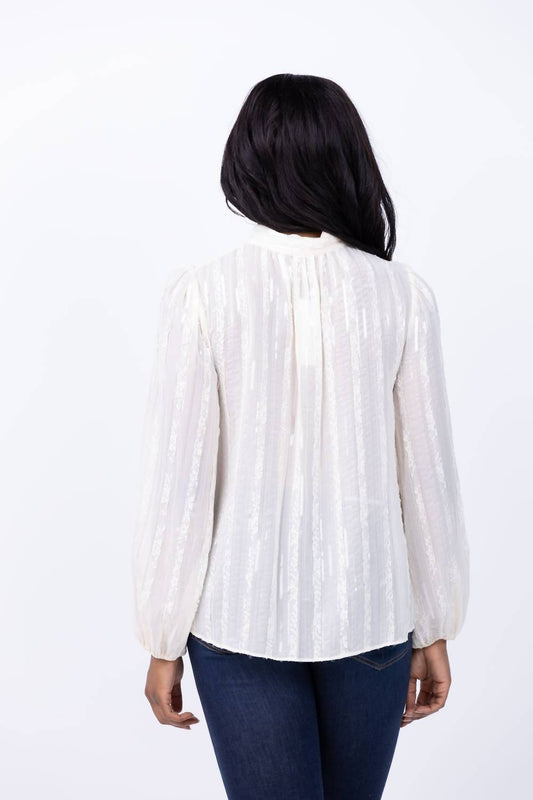 Shoshanna - Rye Long Sleeve Top