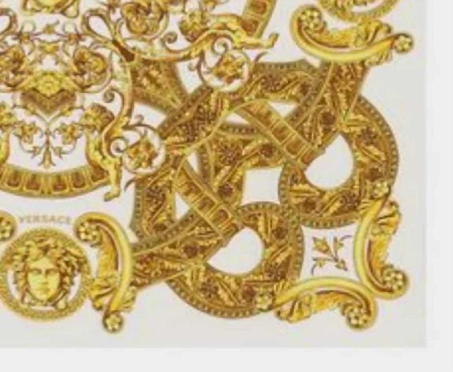 Versace - Women's Ornate Paisley & Floral Silk Scarf