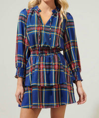 Sugarlips - Lakeview Plaid Clifton Double Ruffle Dress