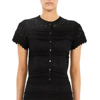 Ulla Johnson - ABRIANA eyelet knit cardigan