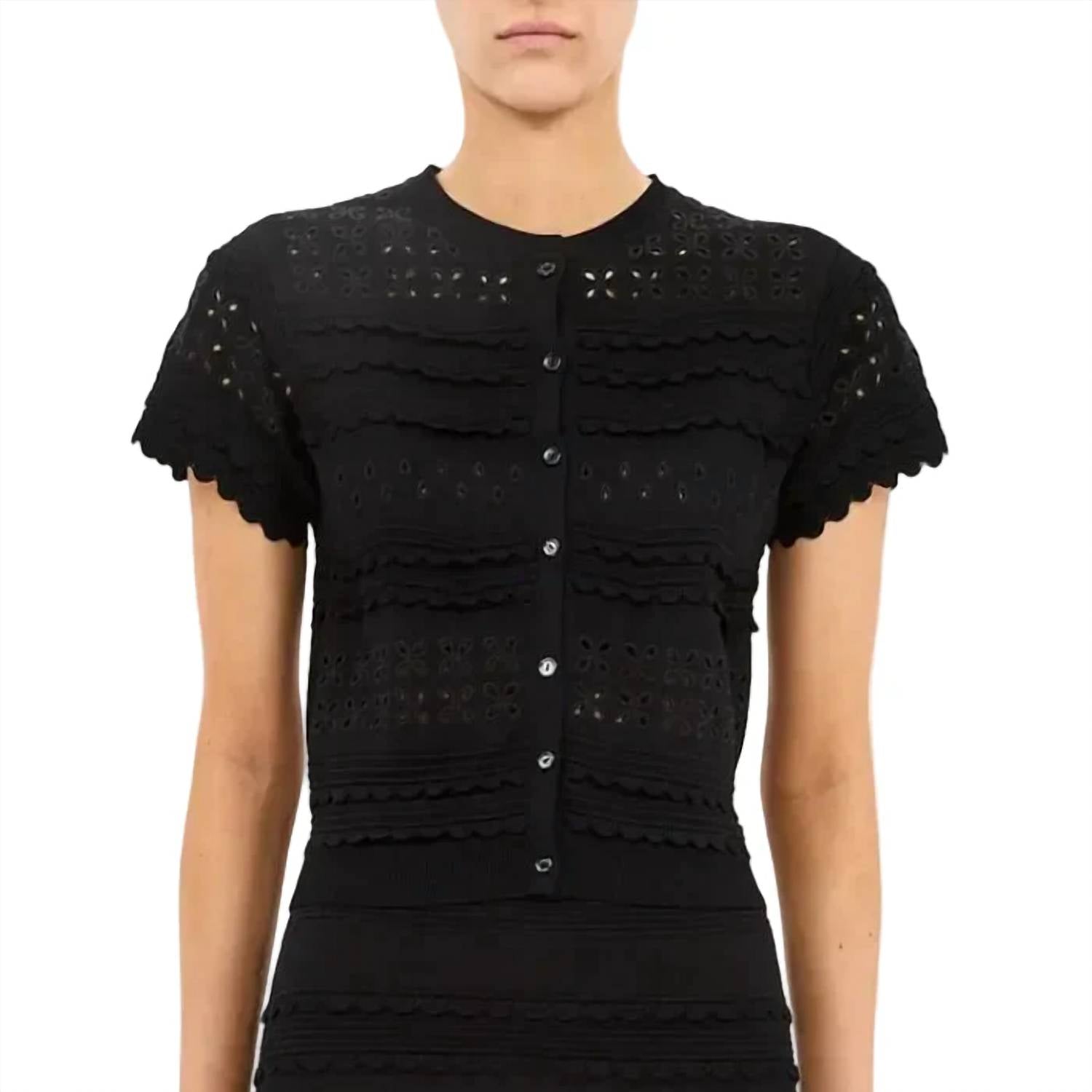 Ulla Johnson - ABRIANA eyelet knit cardigan