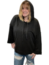 She + Sky - Wide Sleeve Pullover Hoodie