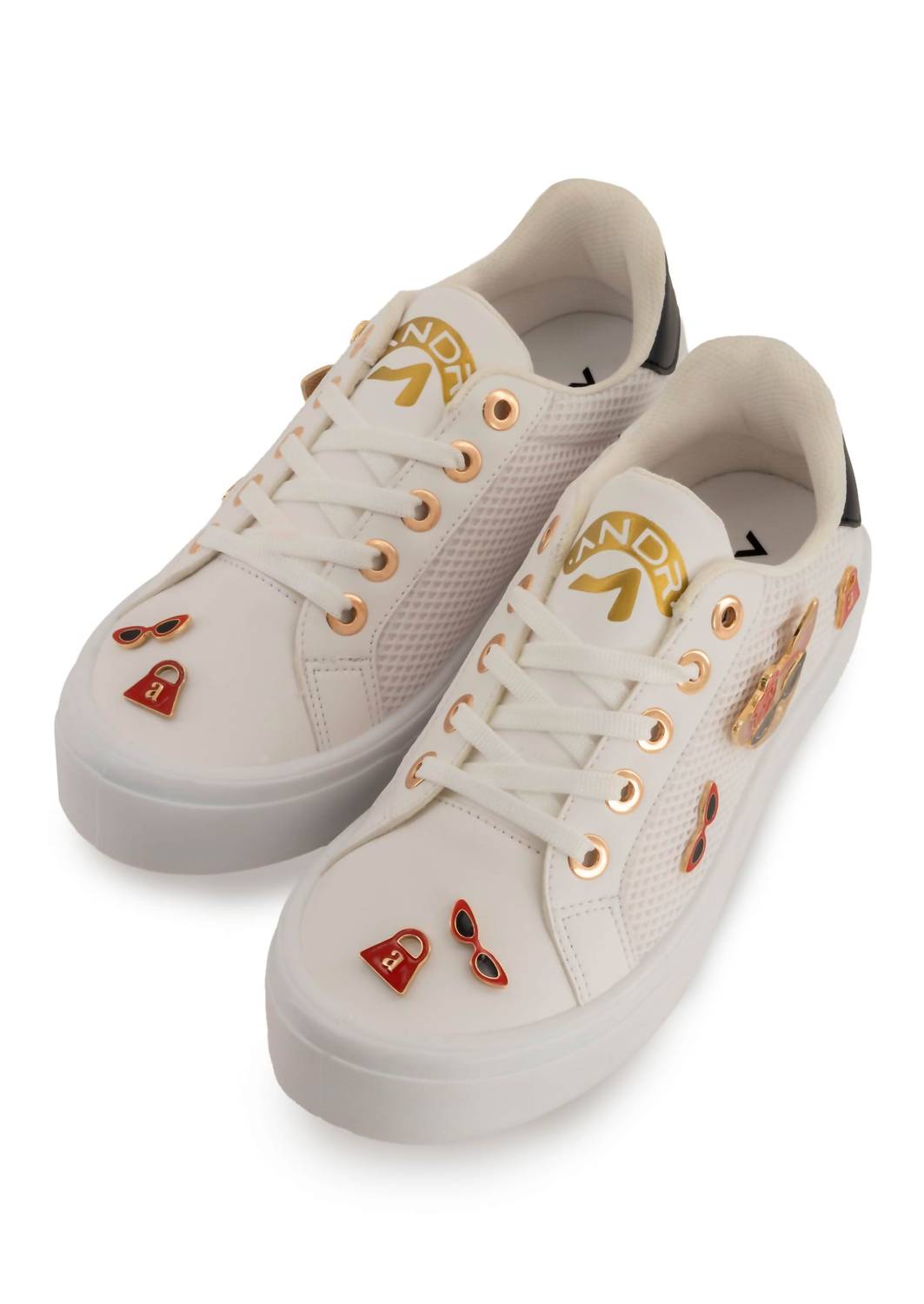 Andrea Women's Casual Sneakers in white 1 - women's sneaker - alternate view