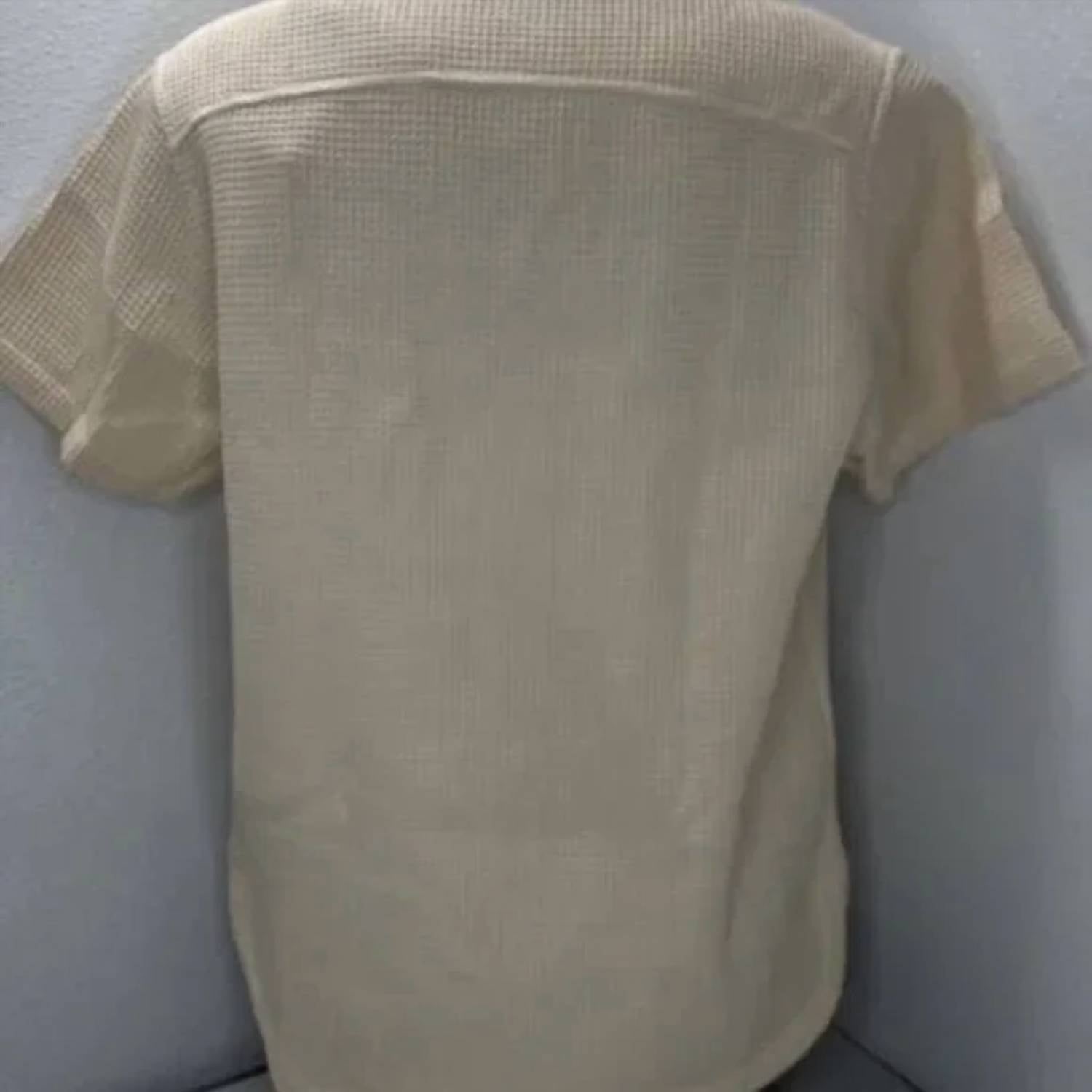 Vices & Co. - Men's Waffle Resort Short Sleeve Button Down Shirt