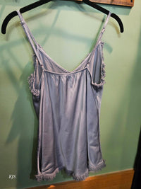 Made In Italy - Women's Silk Cami With Fringe