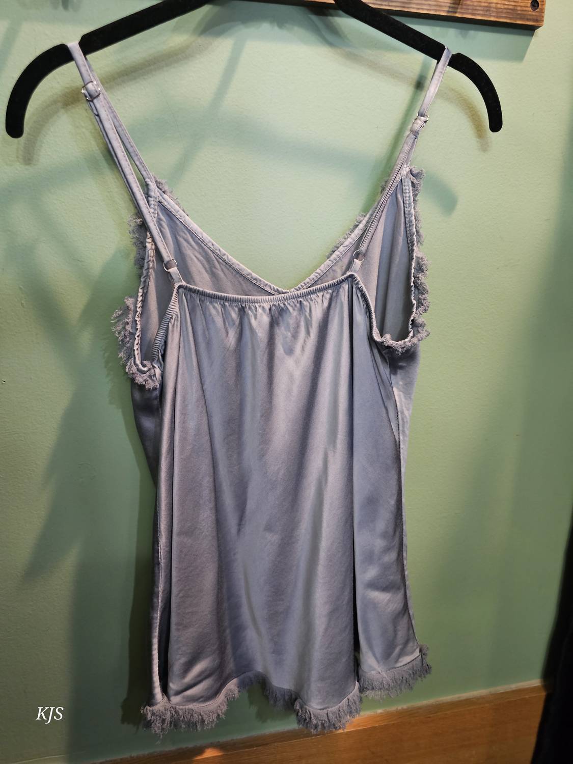 Made In Italy - Women's Silk Cami With Fringe