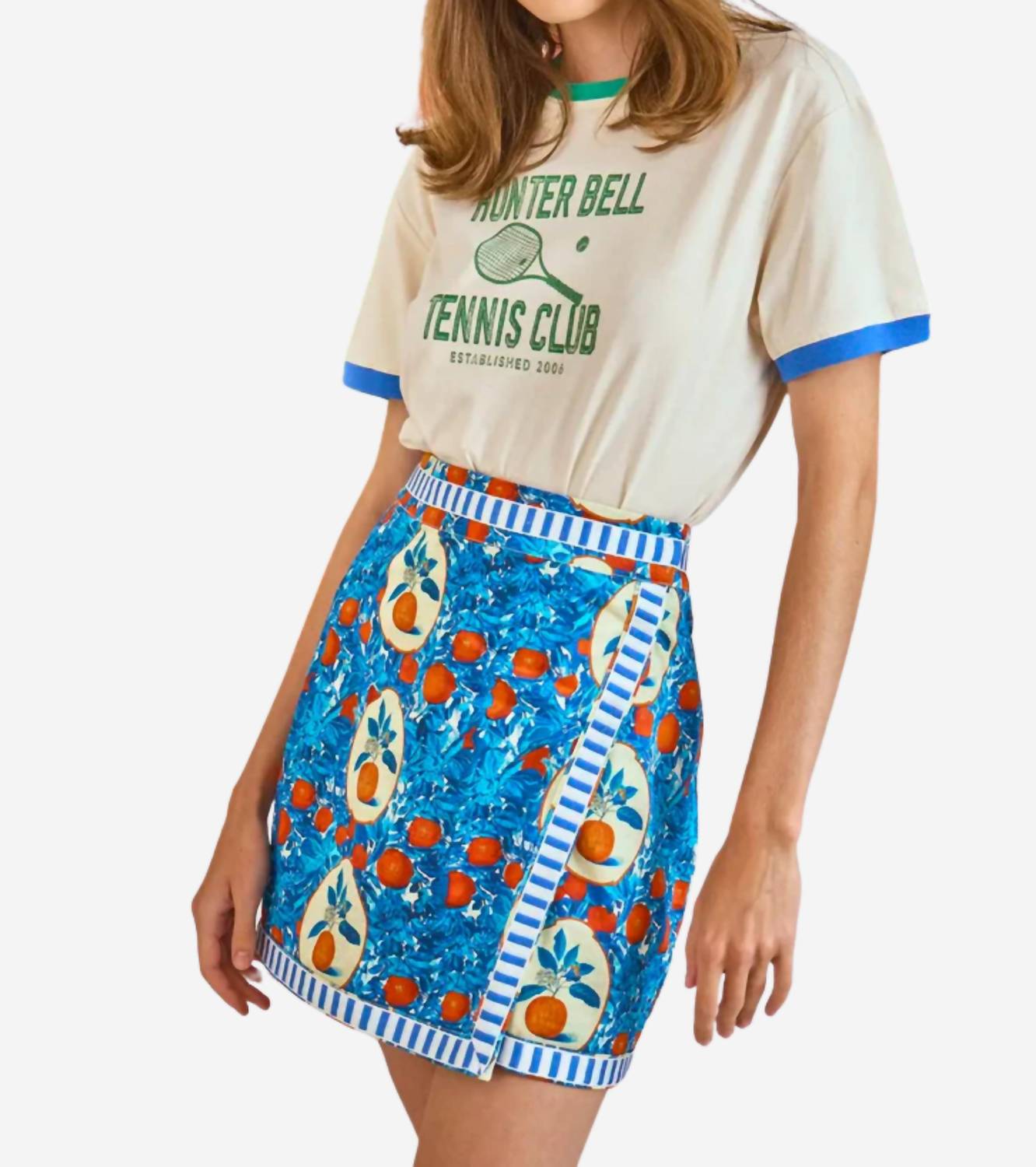 Hunter Bell - Women's Tennis Club Ringer Tee