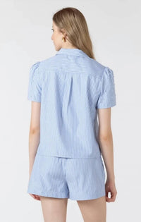 Dex Clothing - Women's Pearl Detail Button Up Shirt