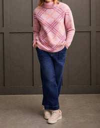 Tribal - Intarsia Turtleneck Sweater