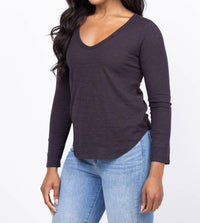 Dylan - Soft Cotton Slub Long Sleeve Tee