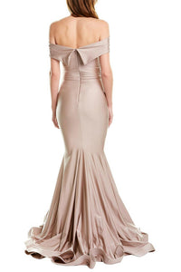 Classic Off the Shoulder Evening Gown