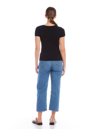 Fifteen Twenty - Mindy Bamboo Rib Knit Tee