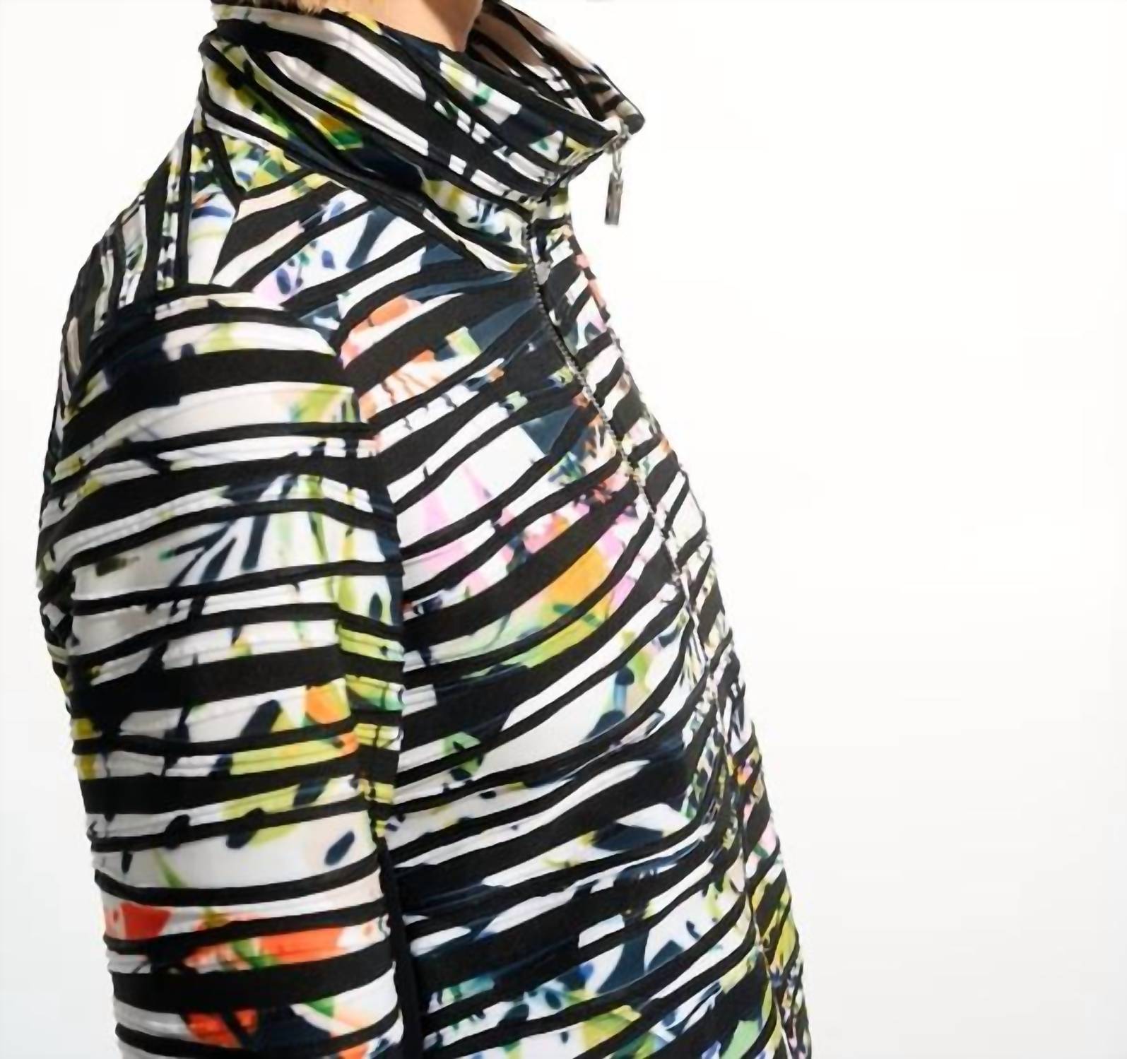 Joseph Ribkoff - Zipper Closure Casual Jacket