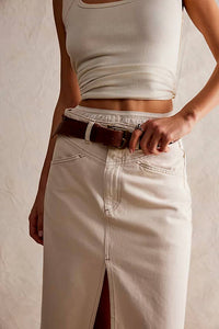 Free People - Come As You Are Denim Maxi Skirt