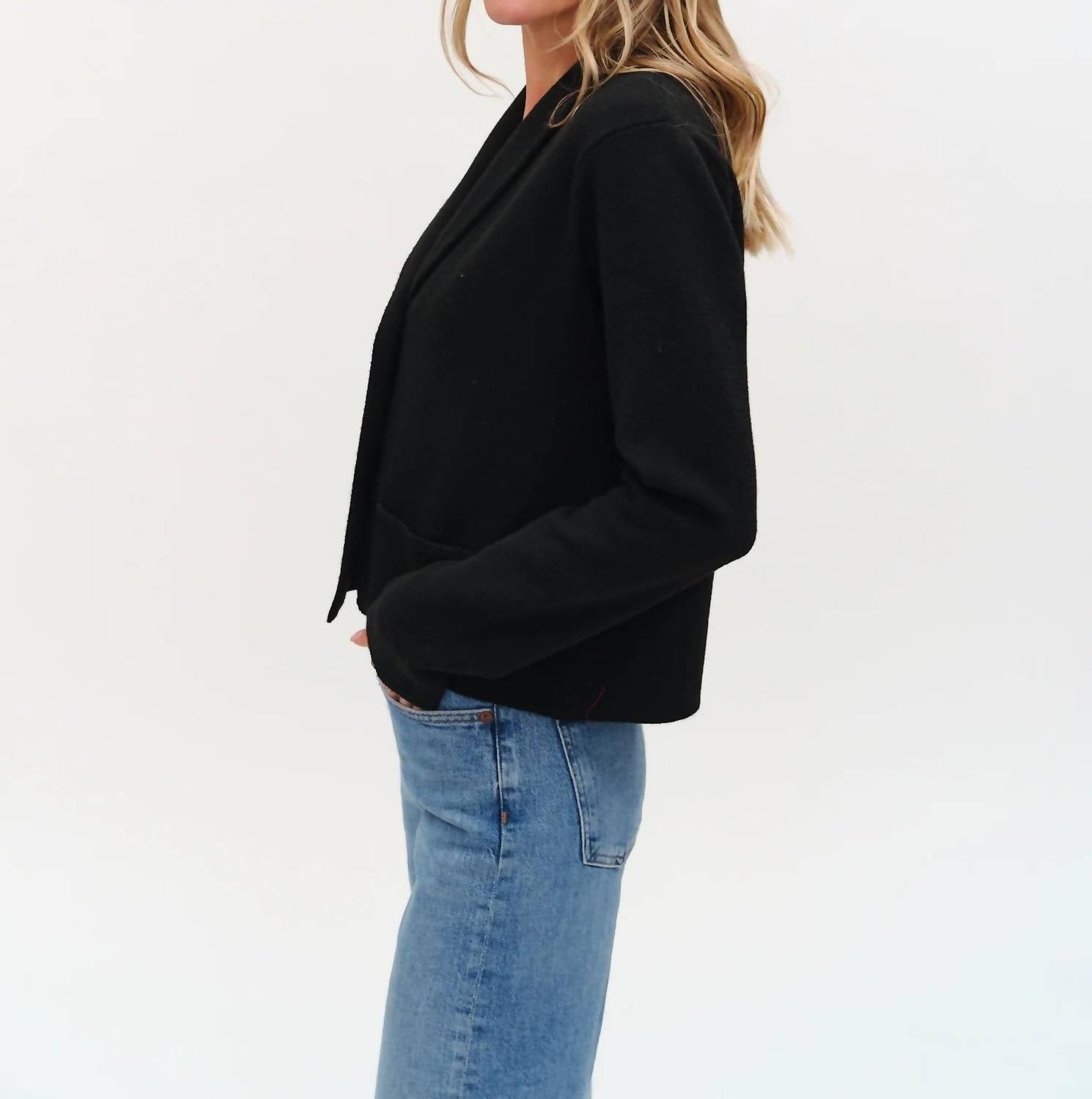 Six/Fifty - Lynn Shawl Lapel Knit Blazer