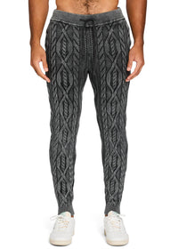 Ser.O.Ya - Elijah Cable Knit Jogger Pants