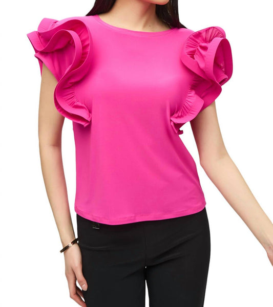 Joseph Ribkoff - RUFFLE SLEEVE TOP