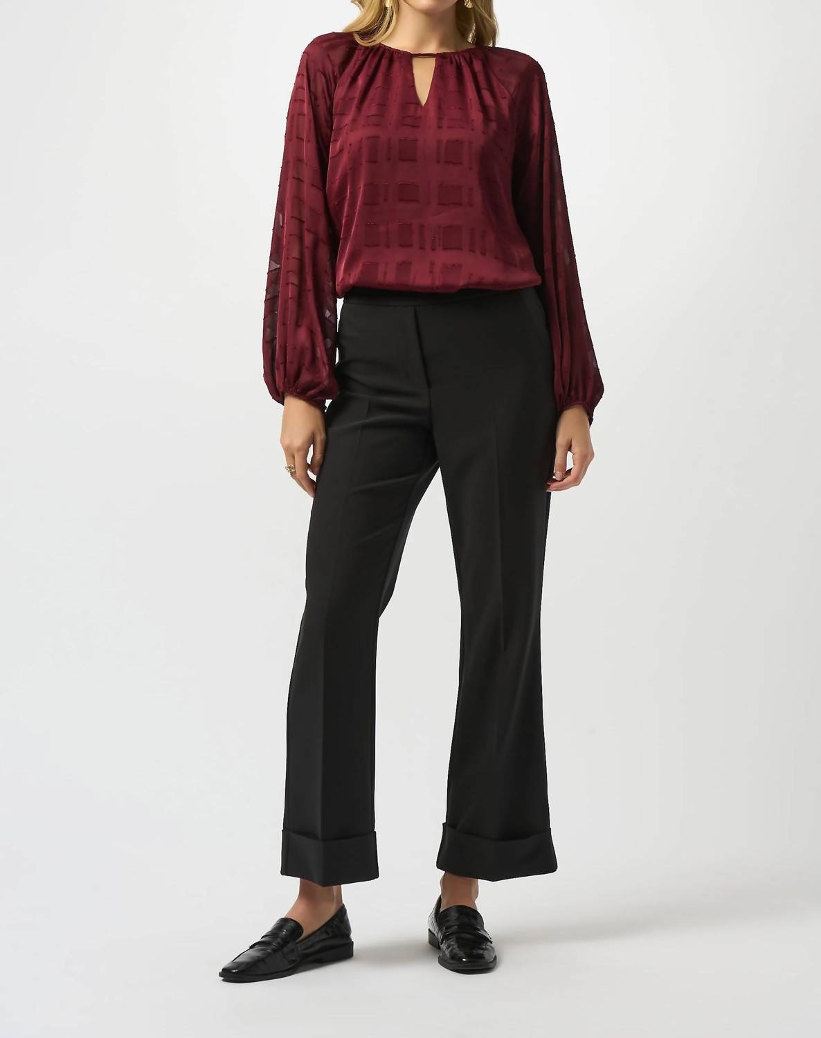 Joseph Ribkoff - Burnout Blouse