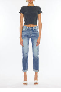 Kancan - Koen High Rise Straight Cuff Jeans